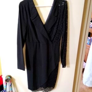 Venus Little Black Dress Lace Surplus Detail